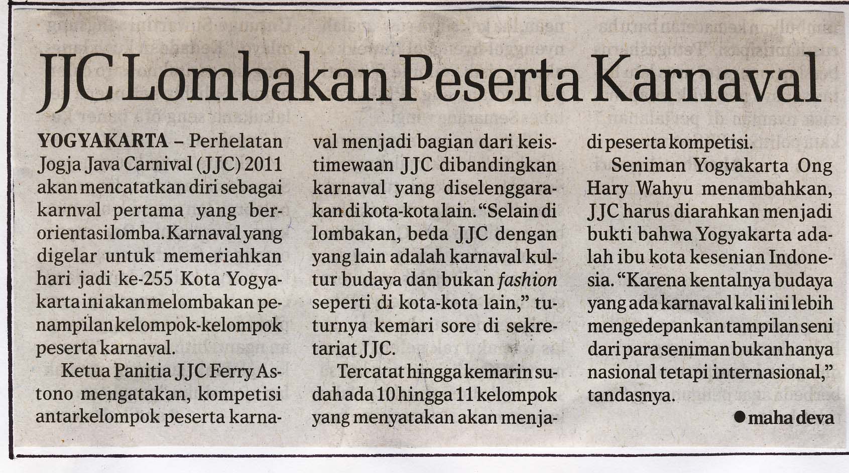 Kliping jogja terbaru